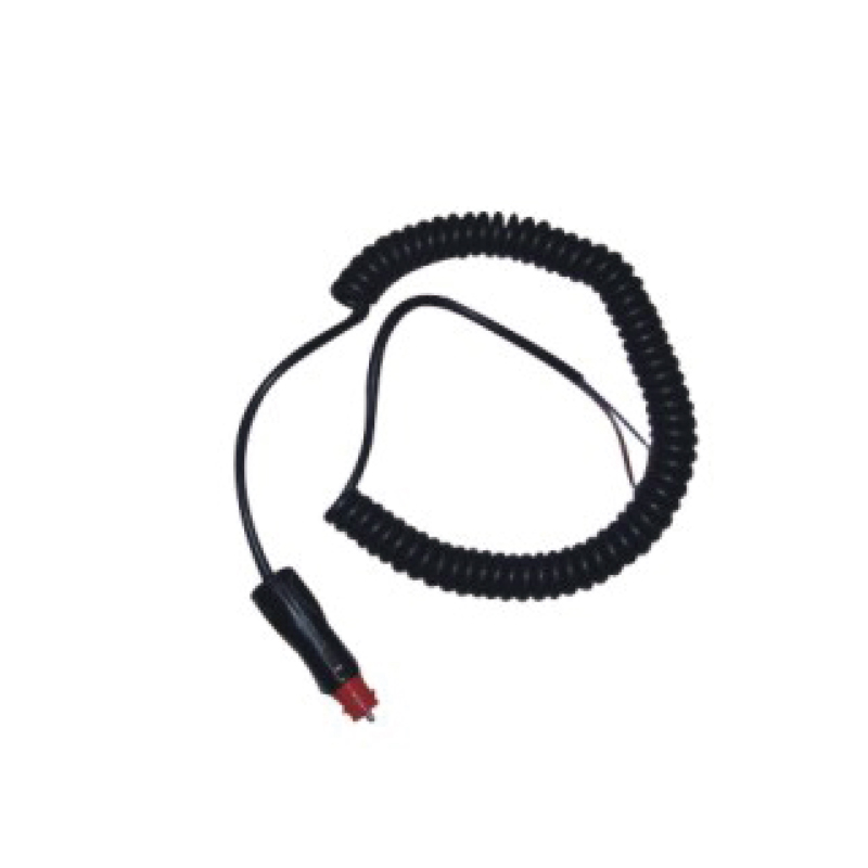 PU spiralkabel med cigarrtändare, kabellängd 1m,2m,3m.....JH017-A