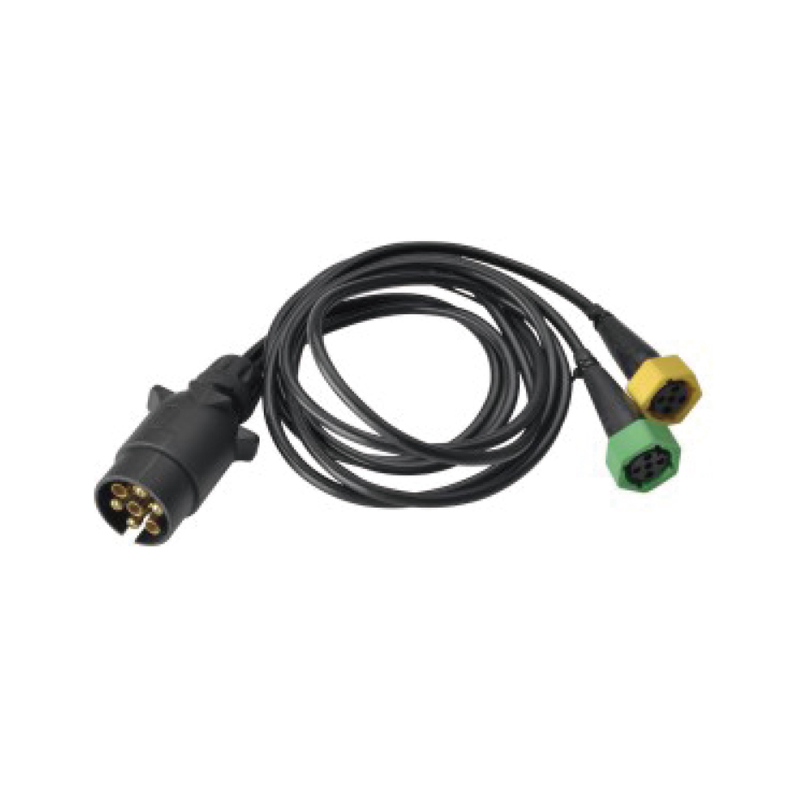 7-polig PVC rak spole, på plugg JH003 och två 5-stifts pastic pluggar, kabellängd 1M,2M,3M...JH017-H